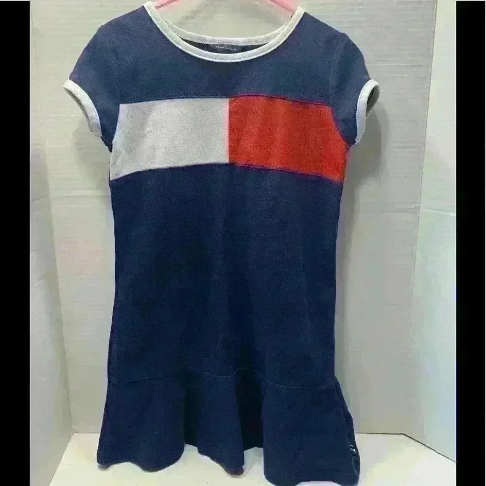 Y2K Tommy Hilfiger Classic Flag dress size 6